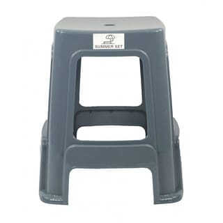 SUMMER SET เก้าอี้พลาสติก รุ่น นิวลุค FT-259/A ขนาด40x40x45 ซม.สีเทา