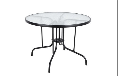 SUMMER SET ชุดโต๊ะสนาม 4 ที่นั่ง รุ่น Sunshine ขนาด : โต๊ะ 90x90x70 ซม. เก้าอี้  55x70x90 สีดำ (1/2)