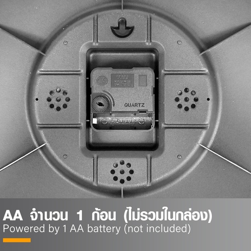 COZY นาฬิกาแขวนทรงเหลี่ยม รุ่น CARA-G ขนาด 29.7x29.7x4.7 ซม. สีเทา