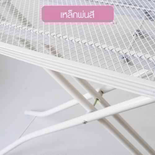 SAKU โต๊ะรีดผ้าโครงเหล็ก ขนาด 33×109x71-88ซม.(13×43นิ้ว) รุ่น 4313HTW คละสี ปรับความสูงได้ 6 ระดับ