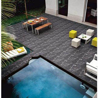 Marbella กระเบื้องเซรามิคปูพื้น 16x16 นิ้ว รุ่น คาราร่า เทา ZY344  ผิวด้าน Random (12P)