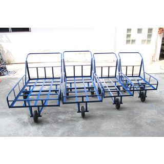 รถเข็นถังน้ำ 10 ปี๊ป ขนาด 60 x 120 ซม. ล้อไนล่อนล้อหน้า 8” ล้อหลัง 10”