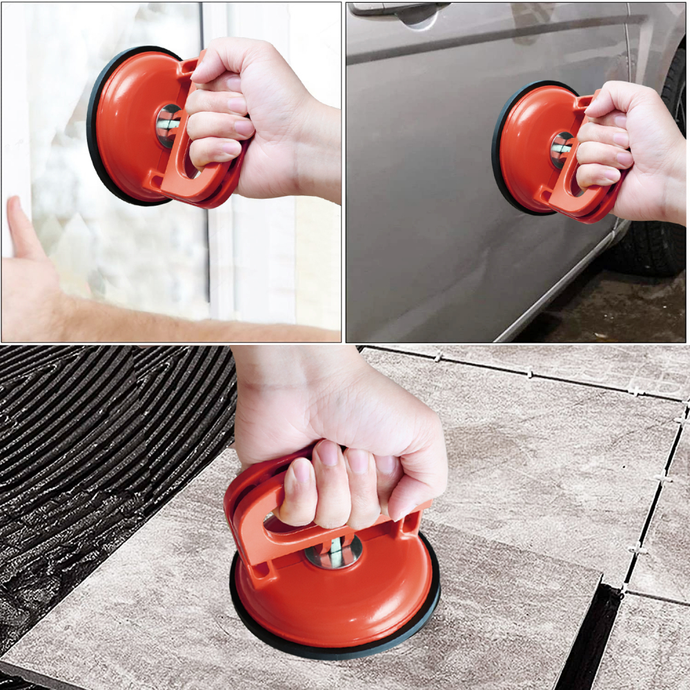 HUMMER ตัวดูดกระจกพลาสติก 1 ขา รุ่น JCH002  สีแดง