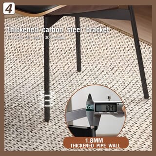 DELICATO เก้าอี้อเนกประสงค์ รุ่น Mona ขนาด 48x40x75 ซม. สีดำ