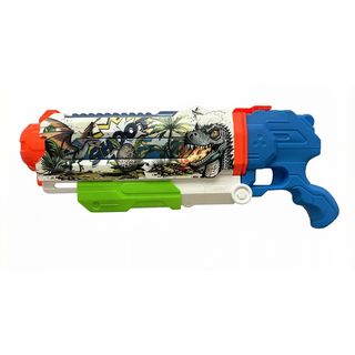 TOYS ของเล่นปืนฉีดน้ำแบบชักสกรีนลายไดโนเสาร์ รุ่น # 1069 ขนาด 45x18x6.7 ซม.