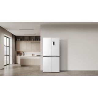 TCL ตู้เย็น 4 ประตู Free built-in 18.4 คิว RT52GCCDW  สี White Glass