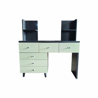 (1/2)DELICATO โต๊ะเครื่องแป้ง รุ่น TARO ขนาด 115x40x120 ซม.สีเทา 