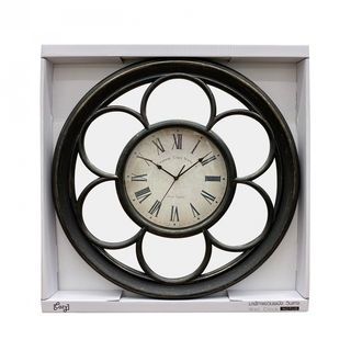 COZY นาฬิกาแขวนผนัง วินเทจ รุ่น NOTUS ขนาด 60.8x60.8x4.8 ซม. สีดำ