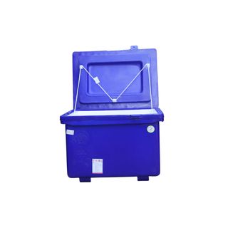 S&P ถังแช่ ขาสูง บานพับมือจับ 80 ลิตร สีน้ำเงิน