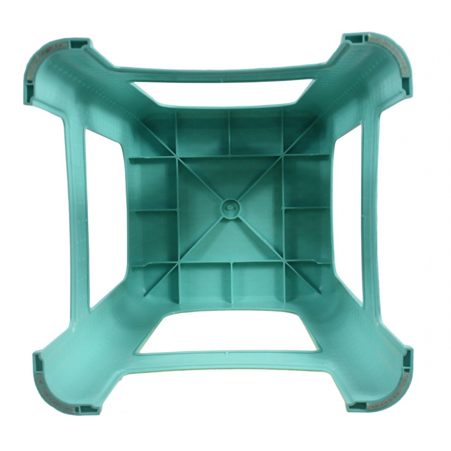 SUMMER SET เก้าอี้พลาสติกทรงเหลี่ยม ลายหวาย รุ่นแบมบู FT-232/A สีฟ้า