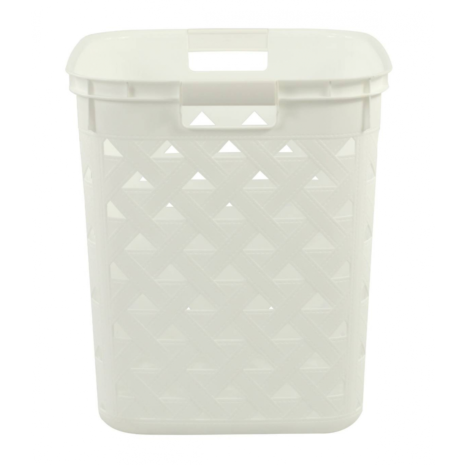 SAKU ตะกร้าลายหนัง รุ่น FT-502/A ขนาด 37.50x41x44 ซม. สีขาว