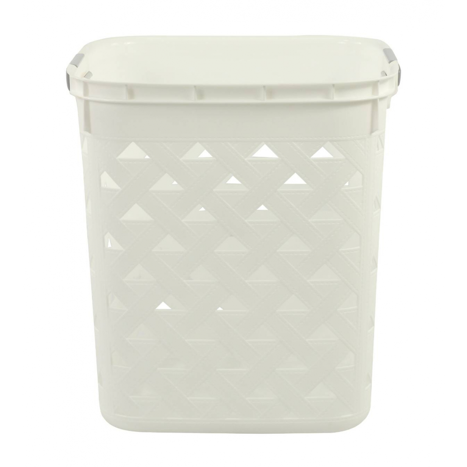 SAKU ตะกร้าลายหนัง รุ่น FT-502/A ขนาด 37.50x41x44 ซม. สีขาว