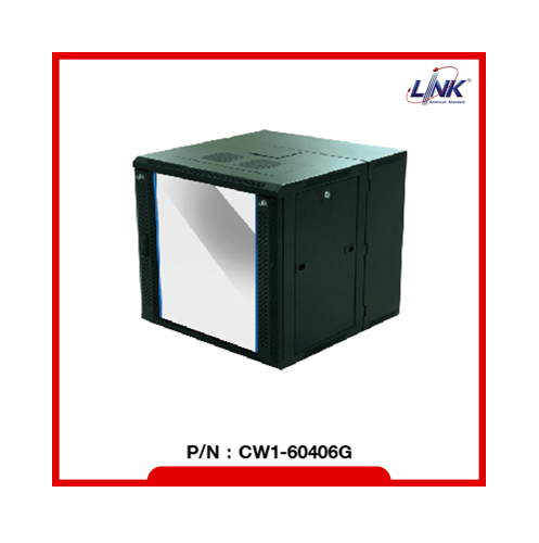 LINK ตู้ Rack Cabinet 6U ขนาด 19 ลึก 40cm รุ่น CW1-60406G สีดำ (ใช้ได้กับทุกรุ่น)