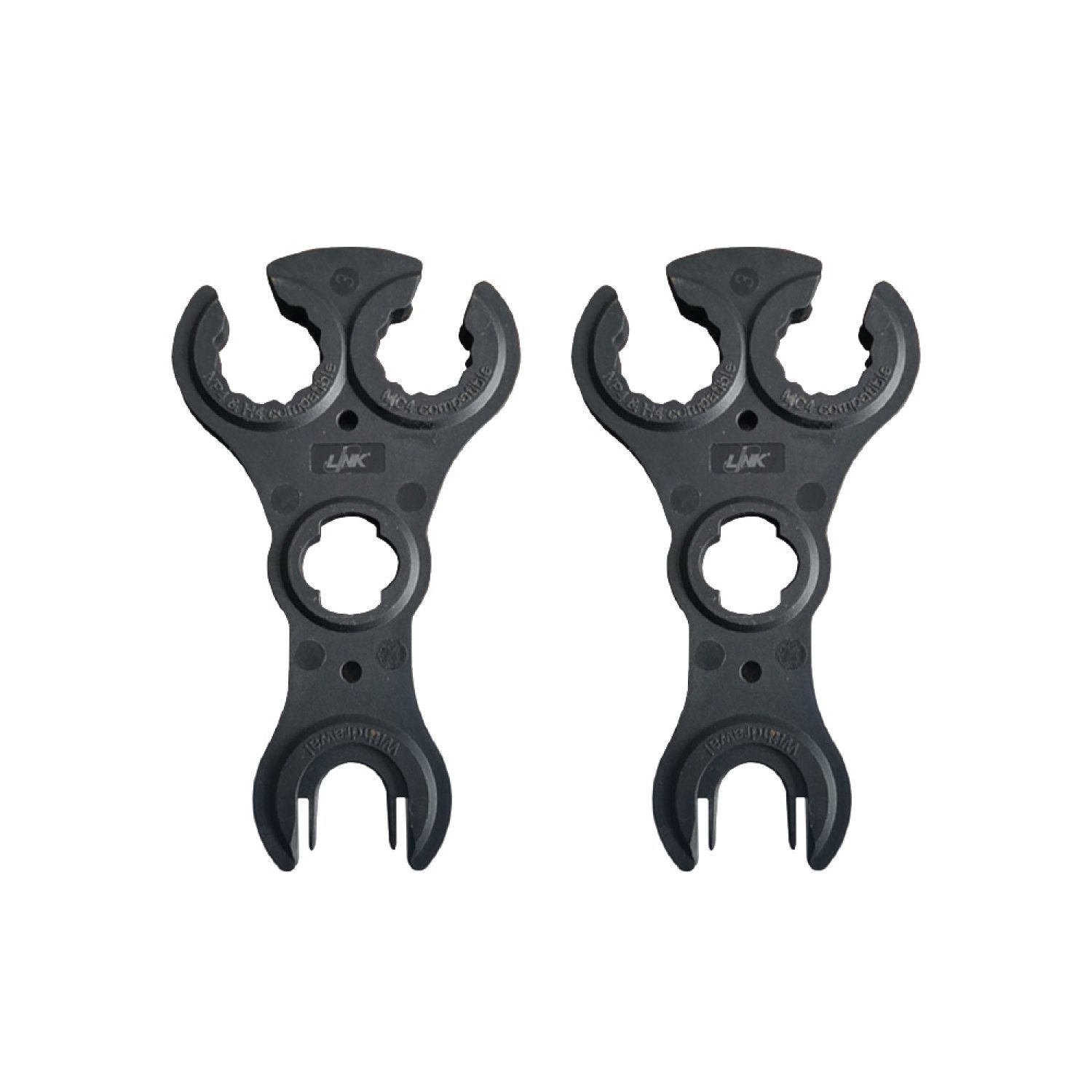 LINK ตัวขันแน่นหัวโซล่า MC4 รุ่น CB-1086 (2 Pcs./Pair) สีดำ