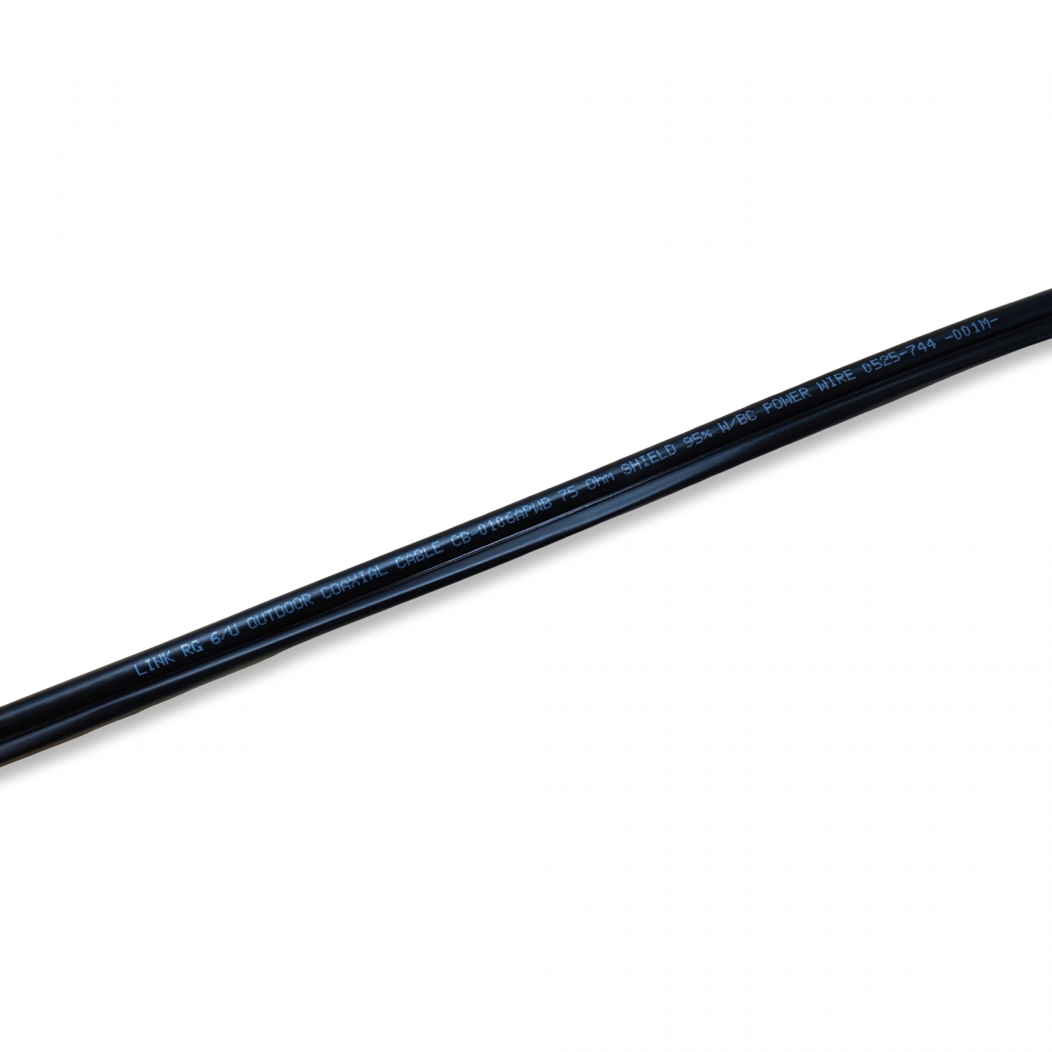 LINK สายเคเบิ้ล CCTV RG6 รุ่น CB-0106APWB-1 มีสายไฟ (100 M) สีดำ