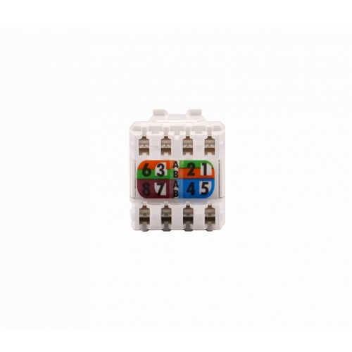 LINK เต้ารับตัวเมีย CAT 5E RJ45 รุ่น SLIM สีขาว US-1005SC1