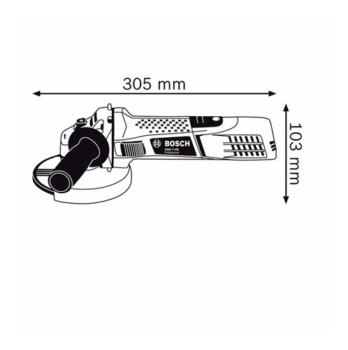 BOSCH เครื่องเจียร์ 4นิ้ว 710W รุ่น GWS6-100S