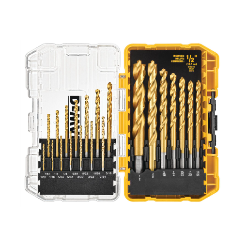 DEWALT ชุดดอกเจาะเหล็กไทเทเนียม 21 ชิ้น DW1361