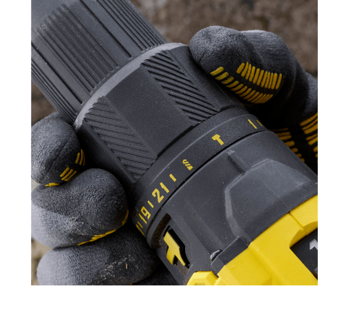 STANLEY สว่านกระแทกไร้สาย 20V รุ่น SCD711D2KA-B1 พร้อมแบตเตอรี่ 2.0 Ah และดอกสว่าน 100 ชิ้น