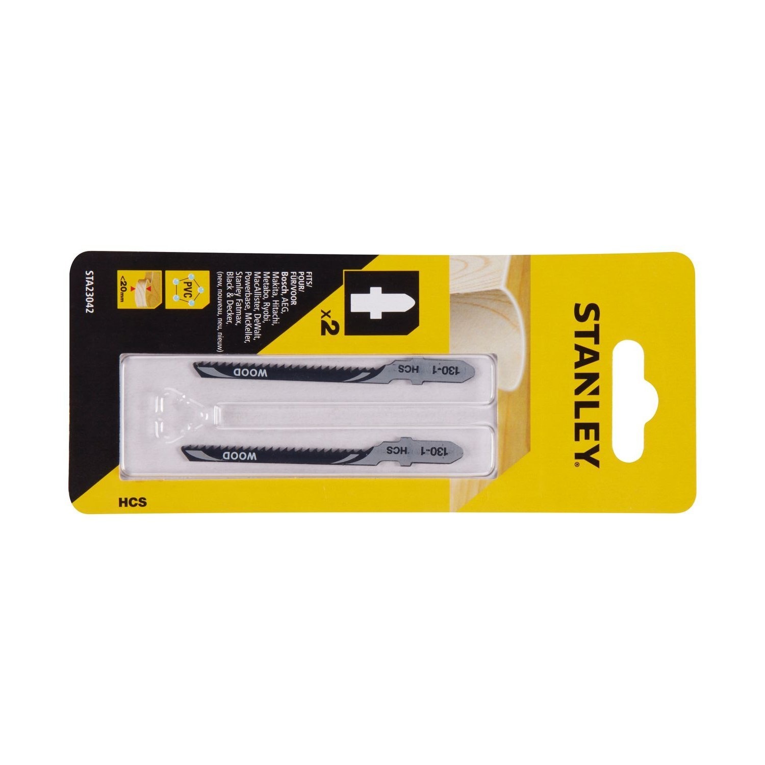 STANLEY ใบเลื่อยจิ๊กซอ ตัดไม้ STA23042-XJ (Pack 2) 