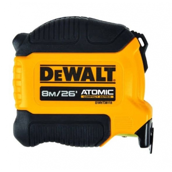DEWALT ตลับเมตร 8M Atomic(Finger Lock) รุ่น DWHT38118-30