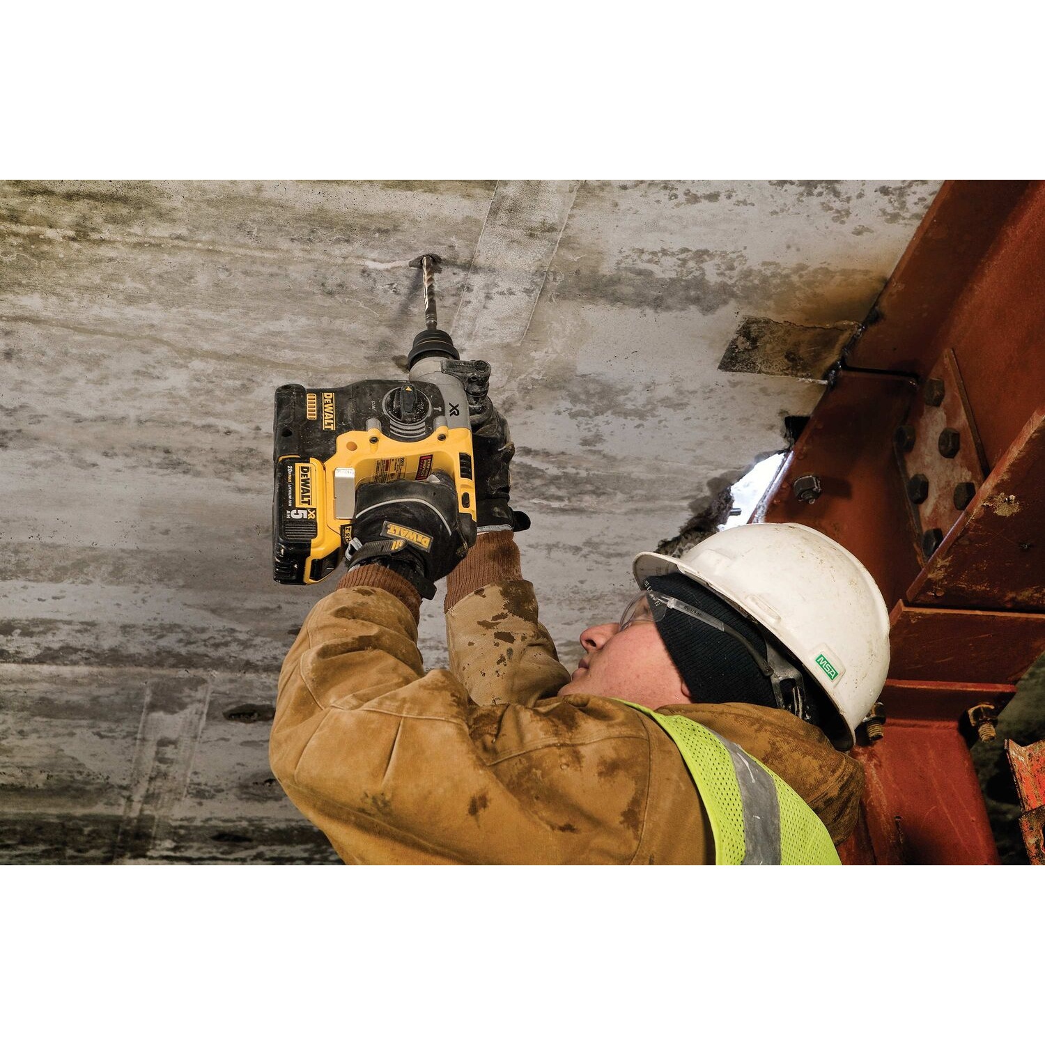 DEWALT สว่านโรตารี่ไร้สาย 26มม.(20V Max) ไร้แปรงถ่าน SDS-Plus รุ่น DCH273P1T-B1 พร้อมแบตเตอรี่ 5.0AH กล่องพลาสติก