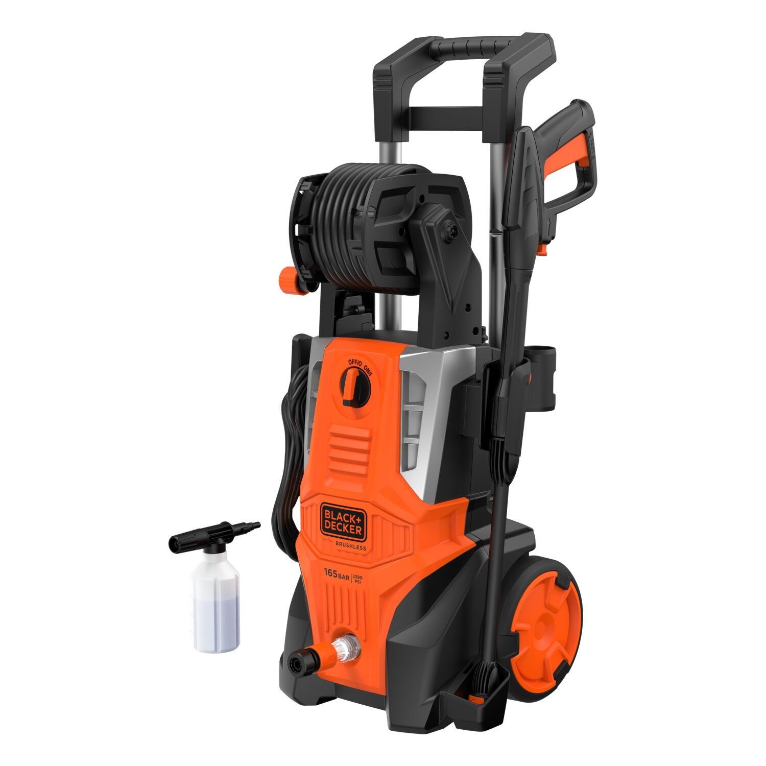 BLACK+DECKER เครื่องฉีดน้ำแรงดันสูง 165 บาร์ 2100W BEPWB2400TH-B1