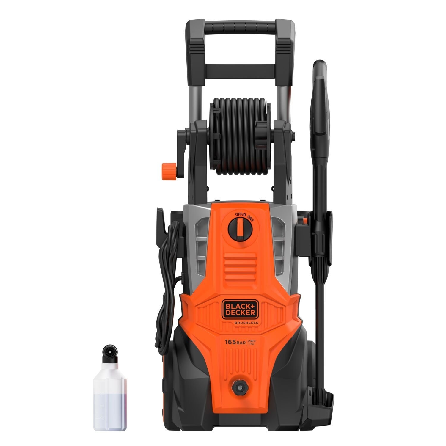BLACK+DECKER เครื่องฉีดน้ำแรงดันสูง 165 บาร์ 2100W BEPWB2400TH-B1