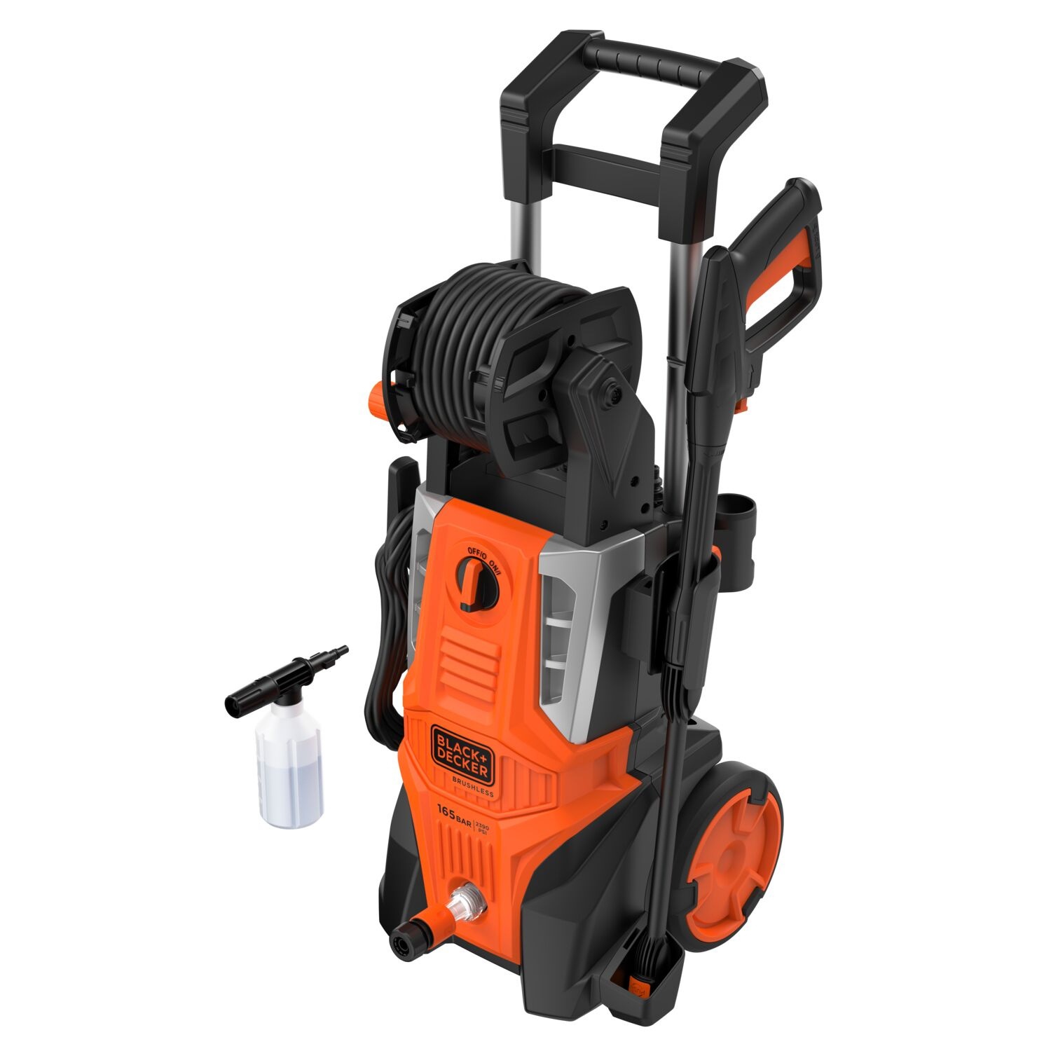 BLACK+DECKER เครื่องฉีดน้ำแรงดันสูง 165 บาร์ 2100W BEPWB2400TH-B1