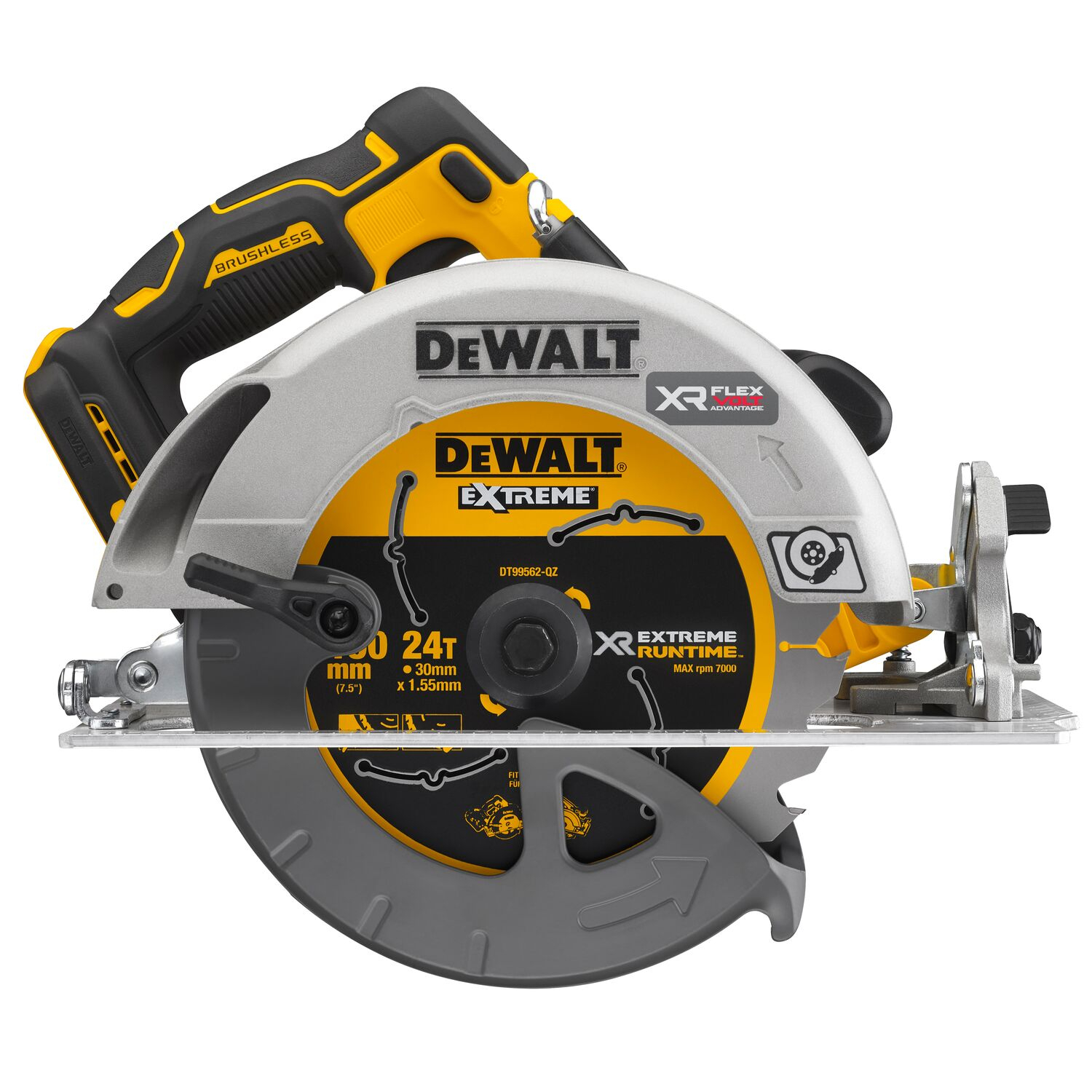 DEWALT เลื่อยวงเดือนไร้สาย 7-1/4 นิ้ง(20V Max XR) ไร้แปรงถ่าน รุ่น DCS573N-B1