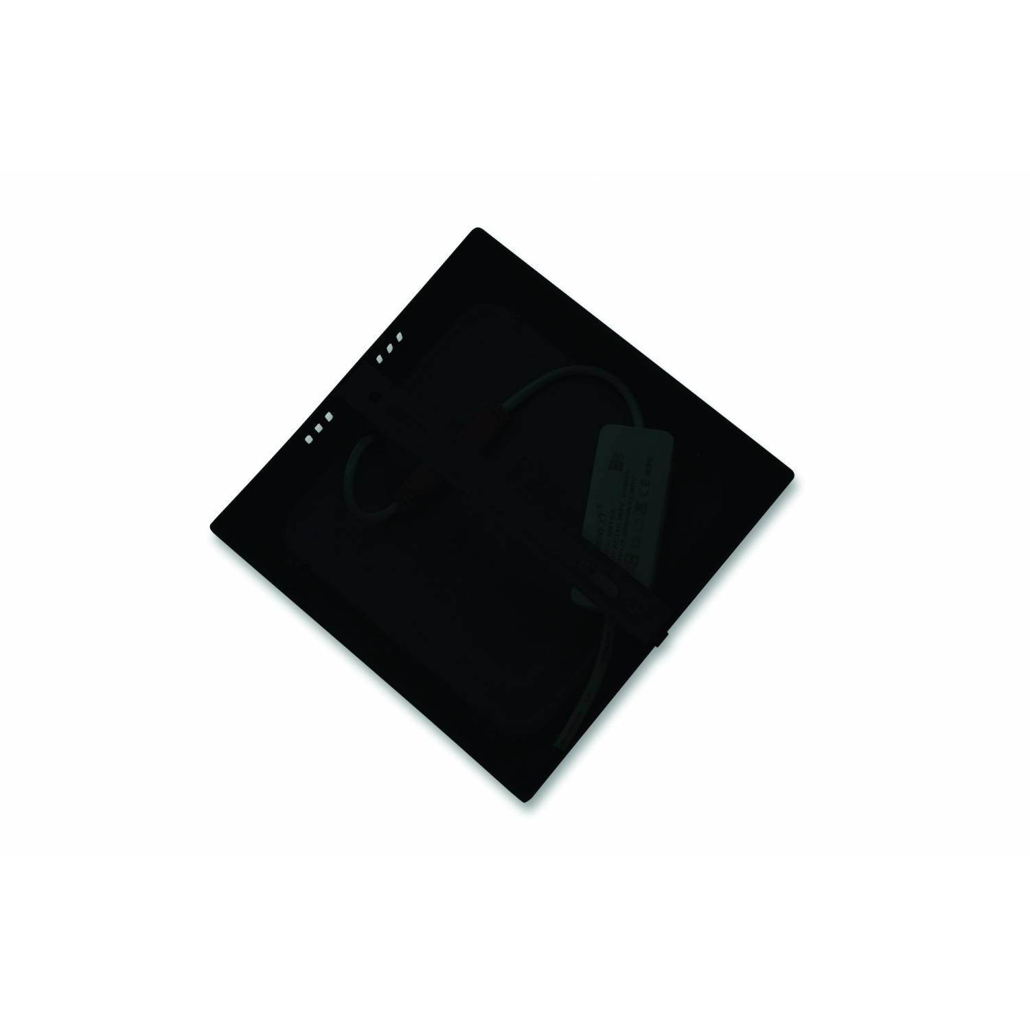 GATA ดาวน์ไลท์ LED แบบติดลอยหน้าเหลี่ยม 6 นิ้ว 12 วัตต์ 3 แสง สีดำ