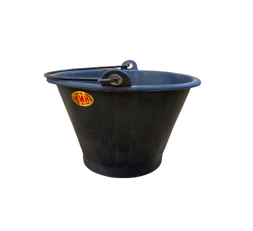 KNK ถังปูนยางไนล่อน รุ่น หูเหล็ก GB1(หนา) ขนาด 6 ลิตร สีดำ