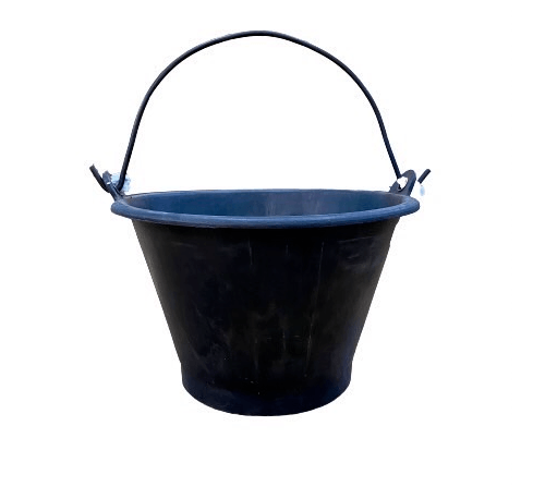 KNK ถังปูนยางไนล่อน รุ่น หูเหล็ก GB1(หนา) ขนาด 6 ลิตร สีดำ