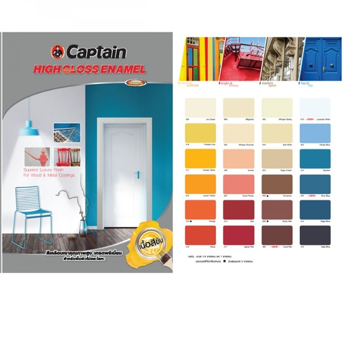 Captain สีเคลือบเงา กัปตัน เบส A 1 กล.