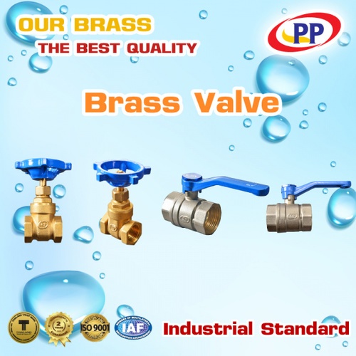 PP บอลวาล์วทองเหลือง 3/4 ด้ามน้ำเงิน