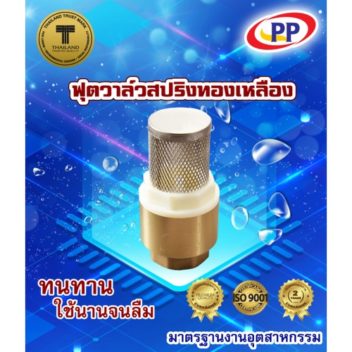 PP ฟุตวาล์ว สปริง 3/4