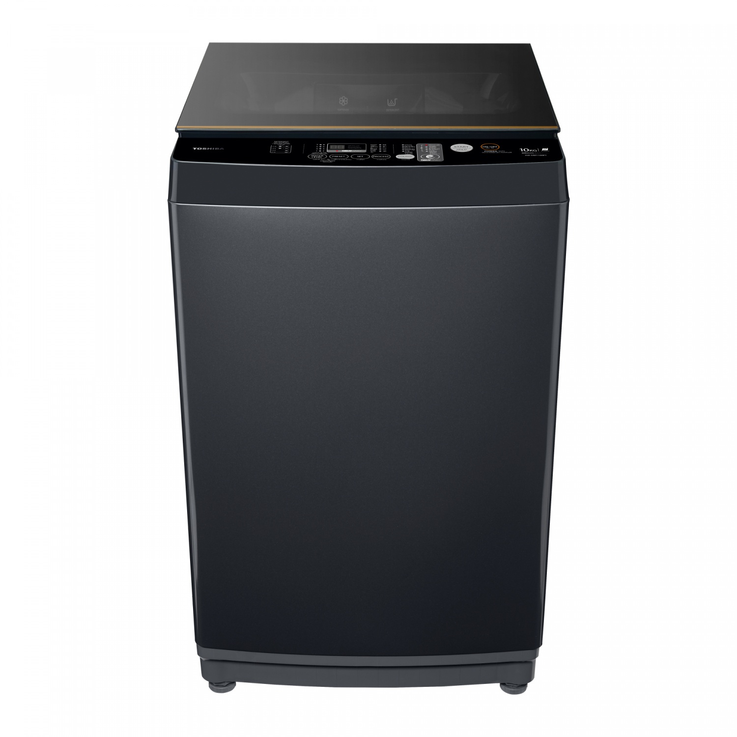 TOSHIBA เครื่องซักผ้าฝาบน 10 กก. รุ่น AW-DM1100PT(MK) สีเทา