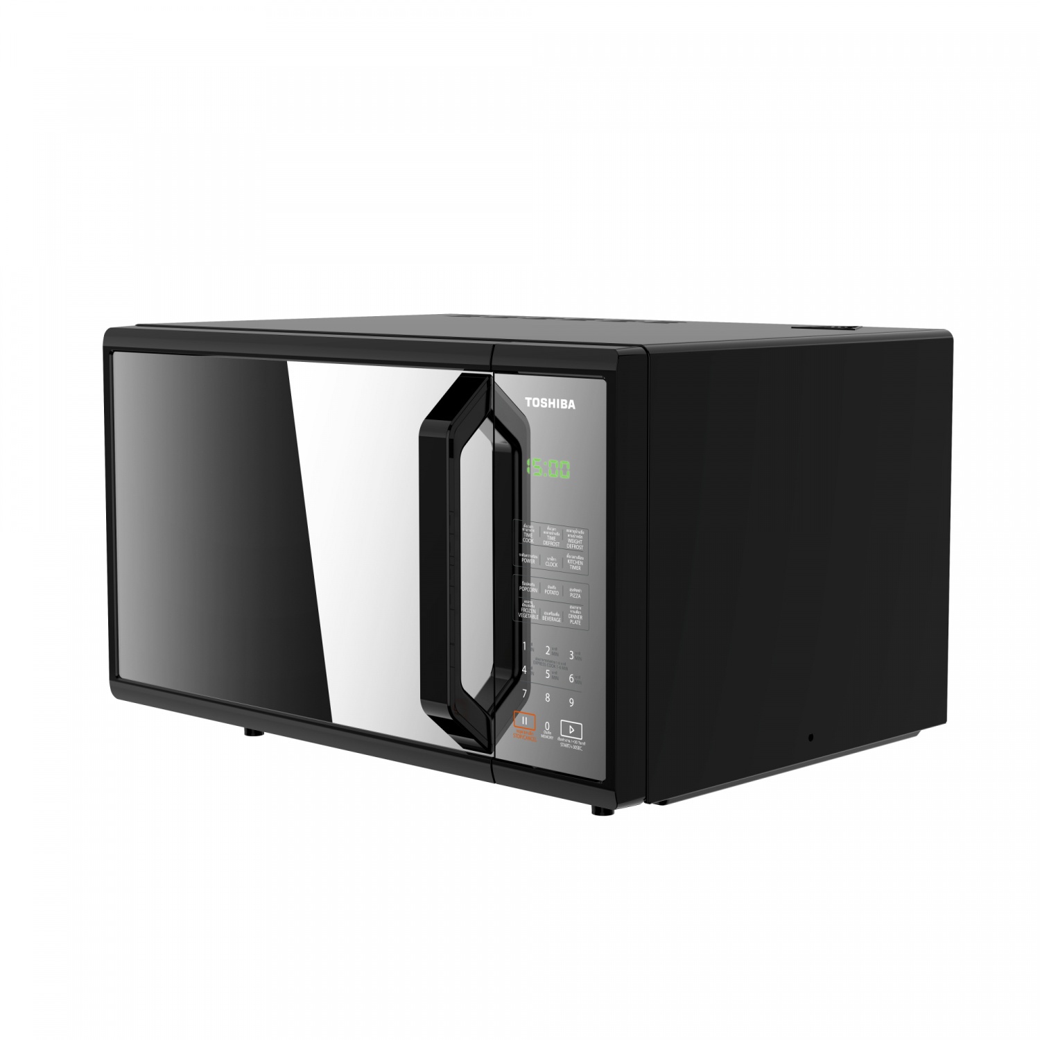 TOSHIBA ไมโครเวฟดิจิตอล ขนาด 25L รุ่น MM-EM25PE(BM) สีดำ
