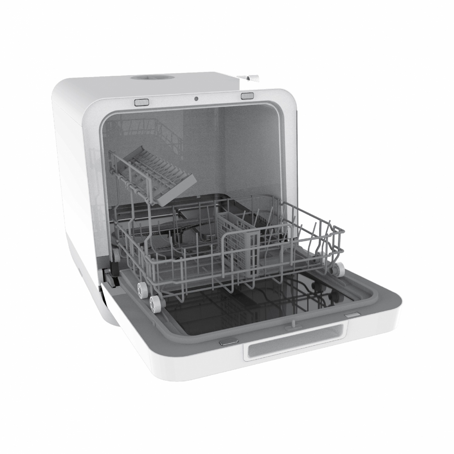 TOSHIBA เครื่องล้างจานตั้งโต๊ะ (22 ชิ้น) DWS-22ATH(K) สีขาว/ดำ