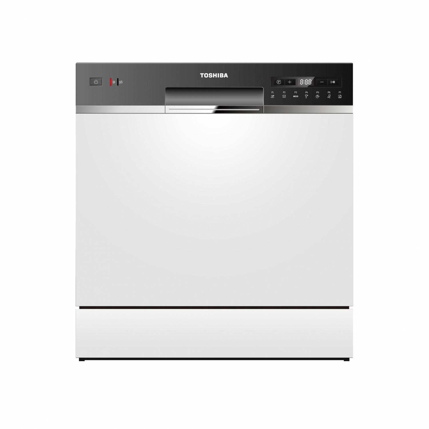 TOSHIBA เครื่องล้างจานตั้งโต๊ะ (96 ชิ้น) DW-08T1(S)-TH สีเงิน