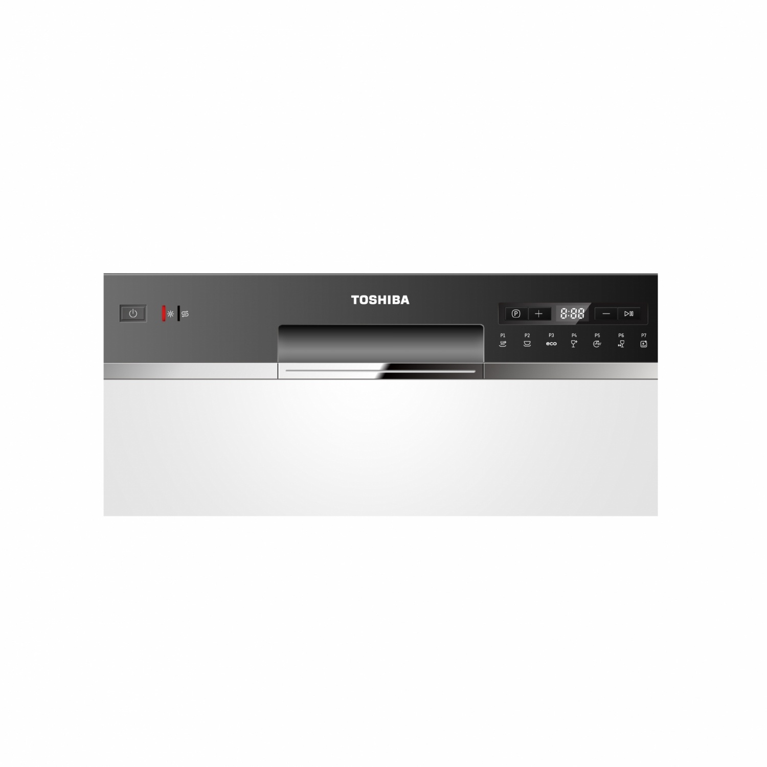 TOSHIBA เครื่องล้างจานตั้งโต๊ะ (96 ชิ้น) DW-08T1(S)-TH สีเงิน