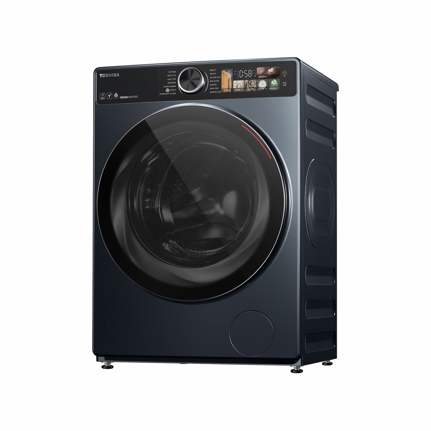 TOSHIBA เครื่องซักผ้าฝาหน้า 10.5 KG.TW-T25BU115MWT(MG) สีเทาเข้ม