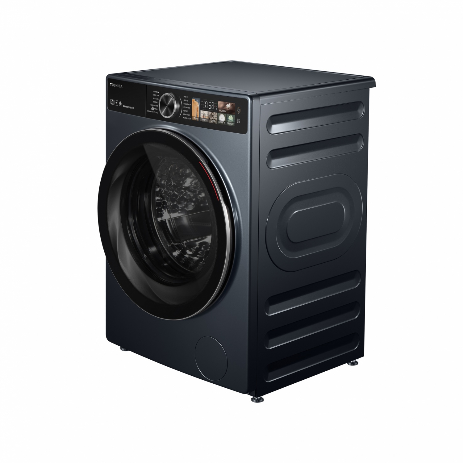 TOSHIBA เครื่องซักผ้าฝาหน้า 10.5 KG.TW-T25BU115MWT(MG) สีเทาเข้ม