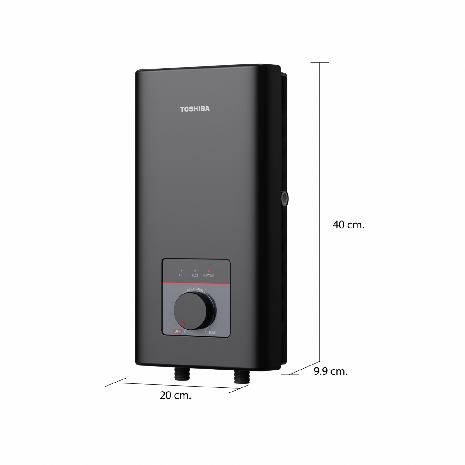 TOSHIBA เครื่องทำน้ำอุ่น 4800 วัตต์ รุ่น TWH-48MFNTH(K)-CB สีดำ