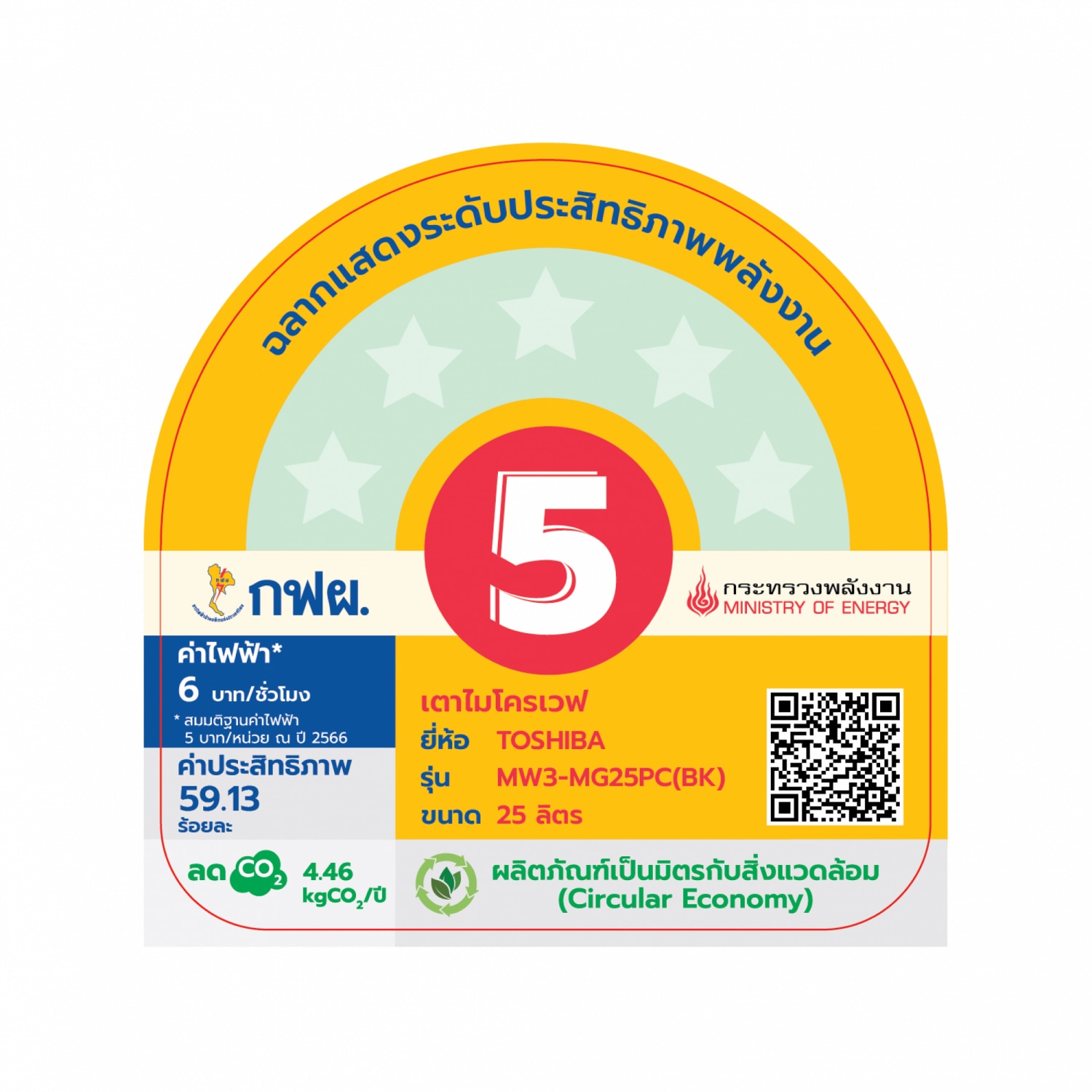 TOSHIBA ไมโครเวฟ ย่าง 25L MW3-MG25PC(BK) สีดำ