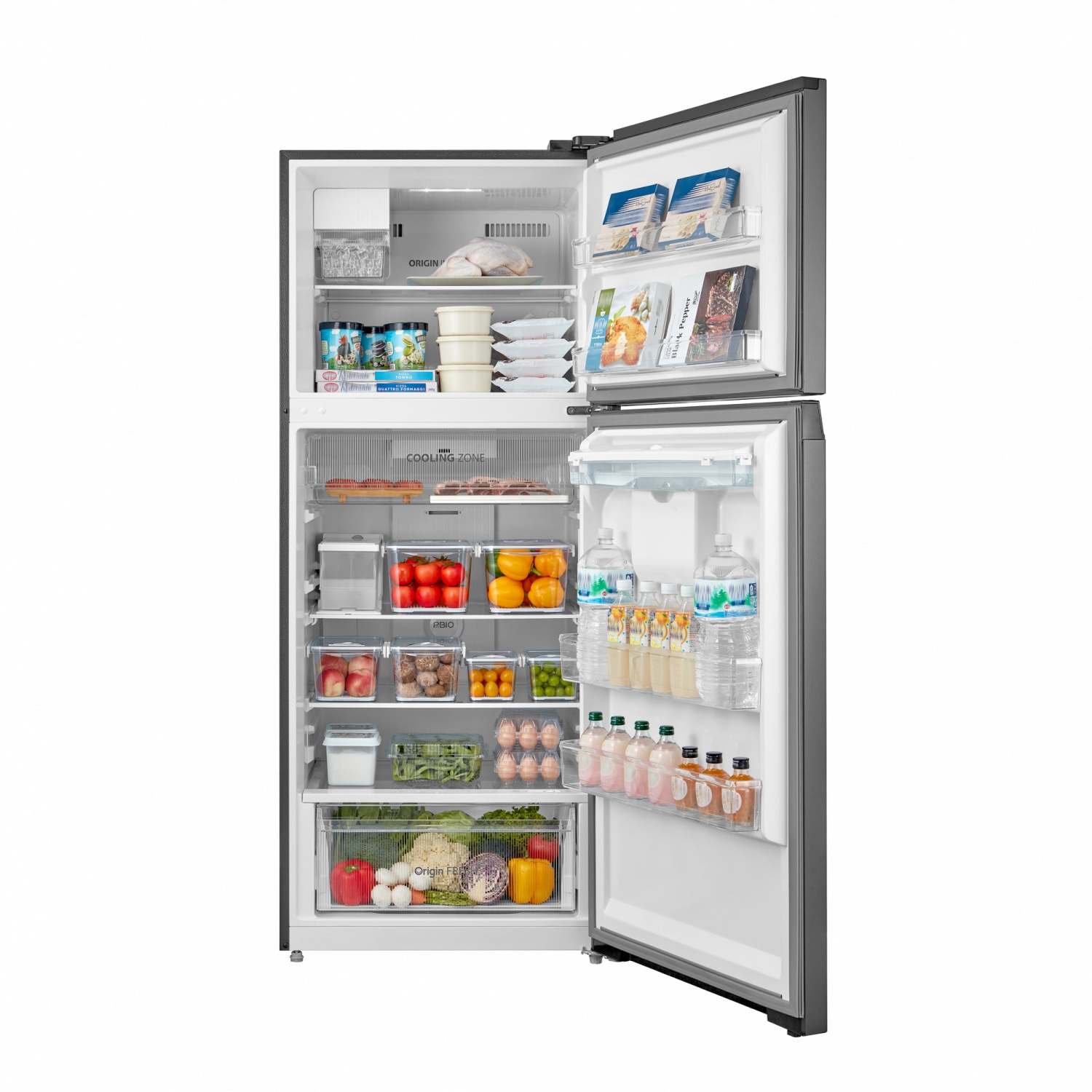 TOSHIBA ตู้เย็น 2 ประตู ขนาด 14.4 คิว รุ่น GR-RT535WEA-PMTH(06) สีเทา