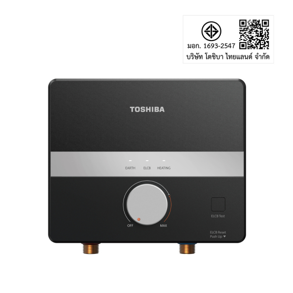 TOSHIBA เครื่องทำน้ำอุ่น ขนาด 6293 วัตต์ รุ่น TWH-65EGNTH(K) สีดำ
