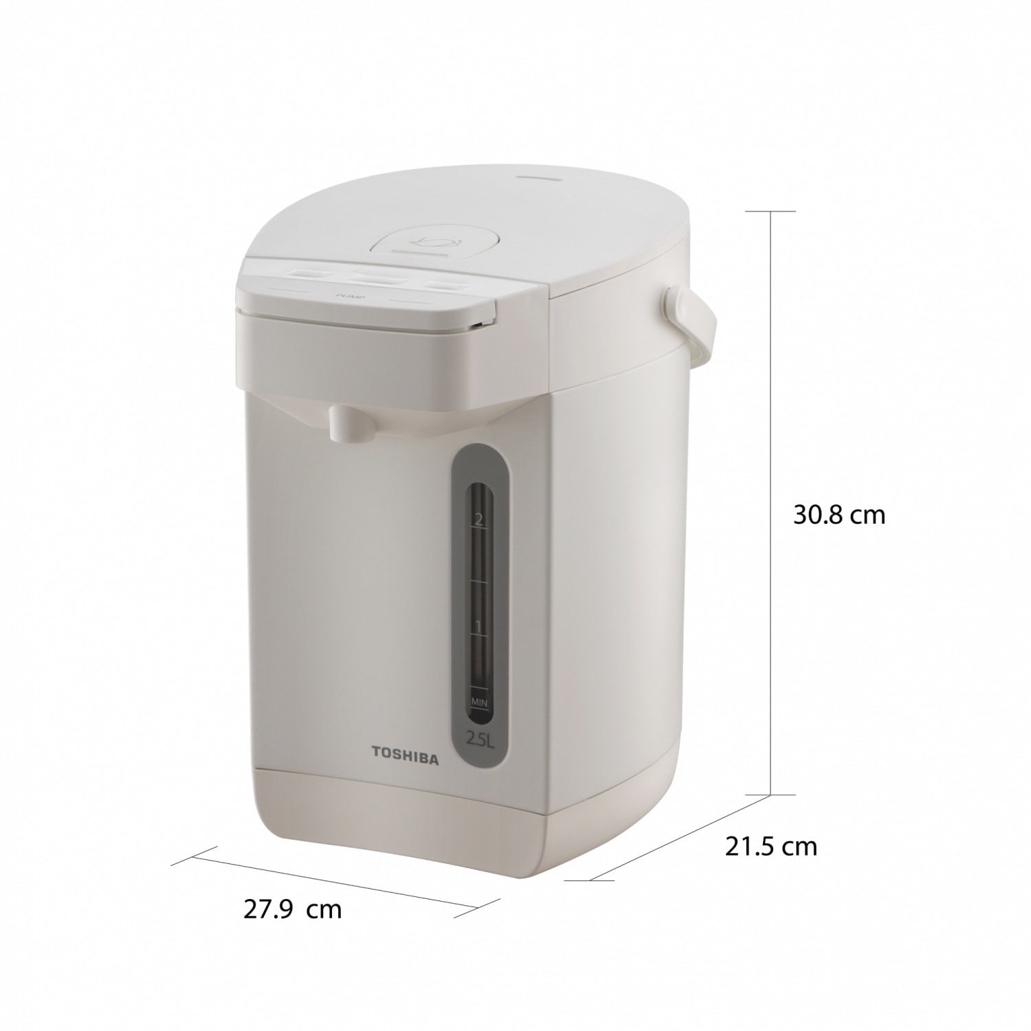 TOSHIBA กระติกน้ำร้อน ขนาด 2.5 ลิตร รุ่น TP-25DRVTH(W) สีขาว