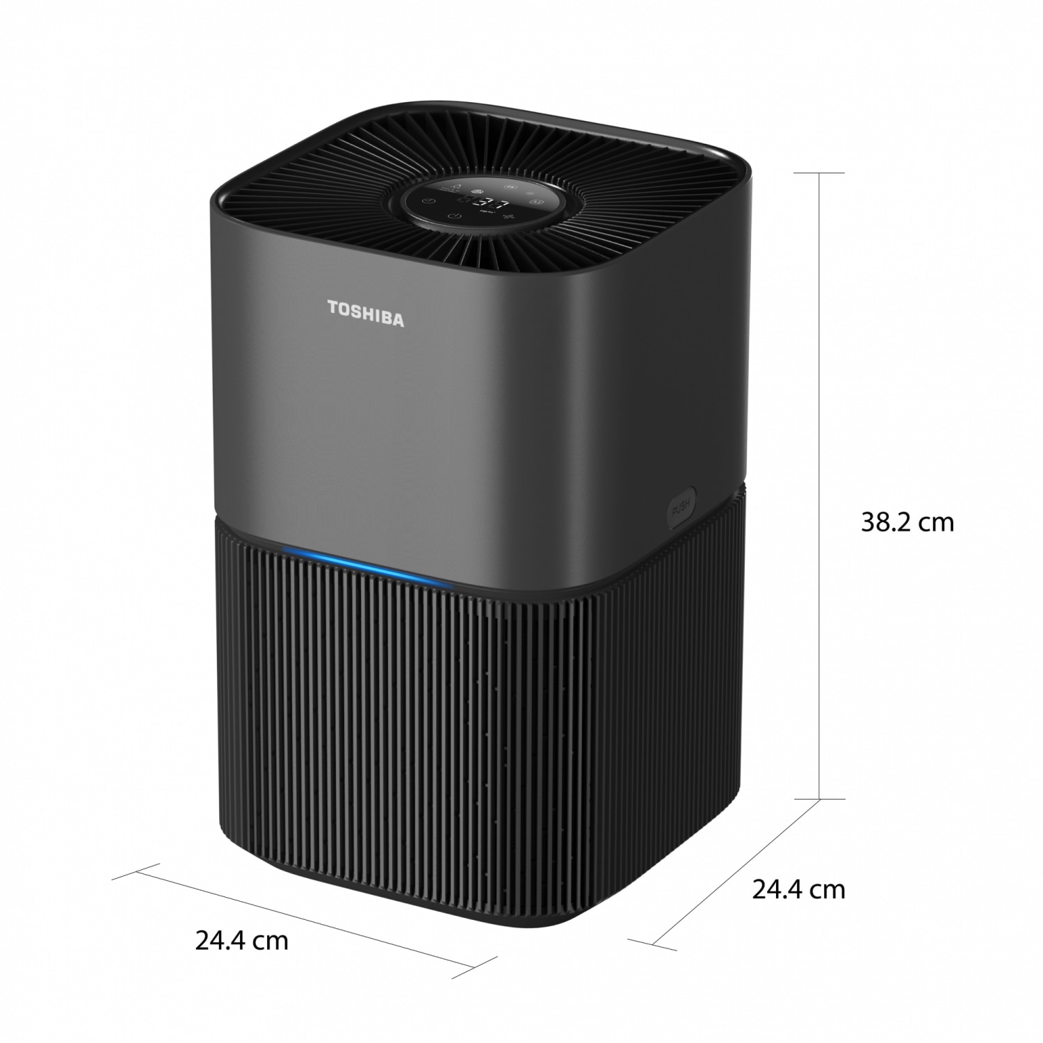 TOSHIBA เครื่องฟอกอากาศ รุ่น TAP-YD25UTH(H) สีดำ