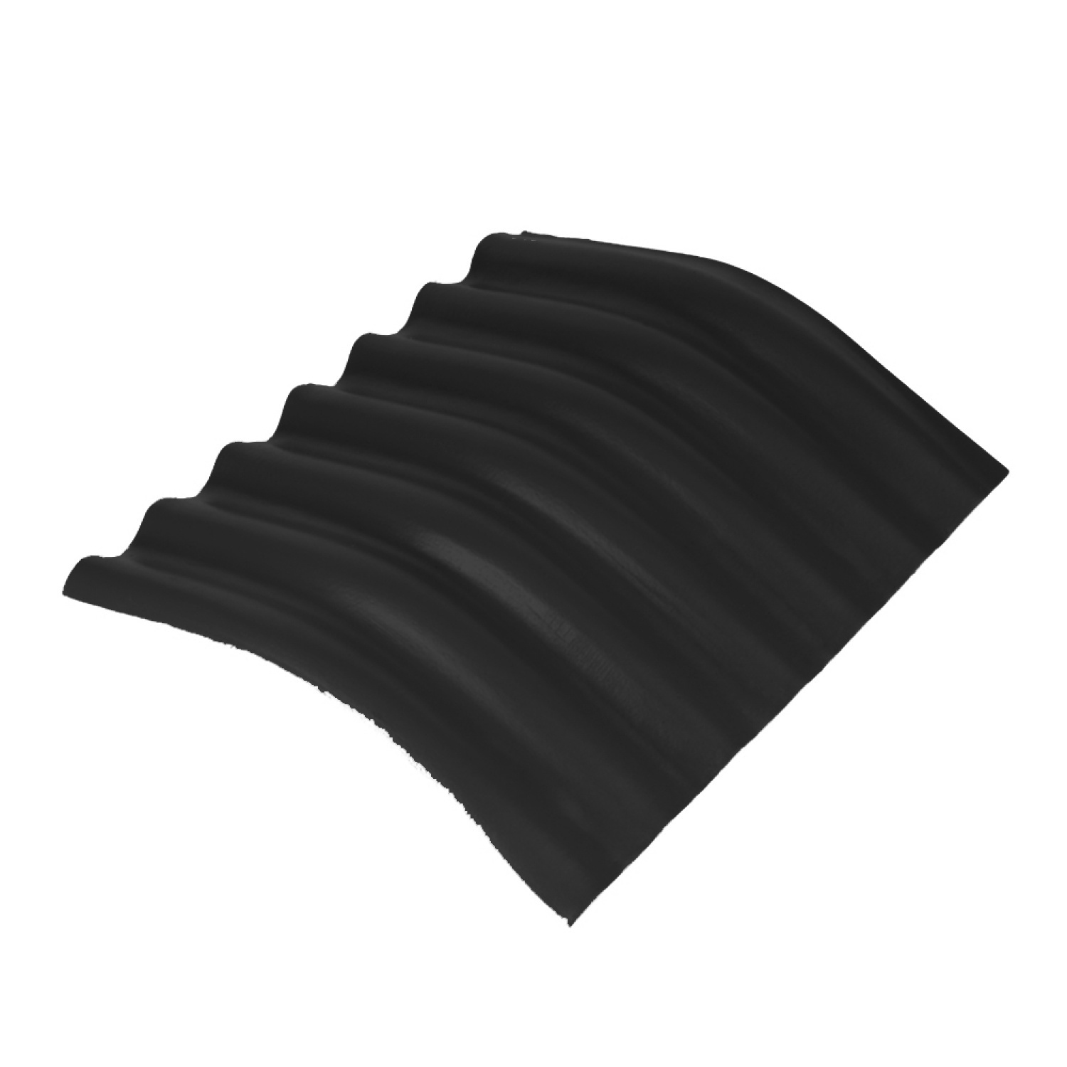 ตราเพชร ครอบมุม 20องศา หลังคาลอนเล็ก สีไข่มุกดำ